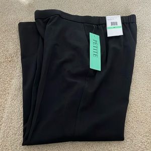 SagHarbor Black 8P stretch pants Petite new
